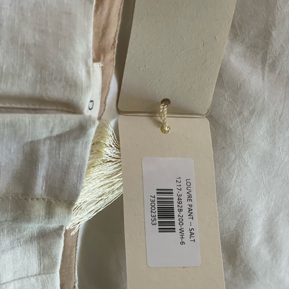 DOEN LOUVRE PANT, SIZE 6, NWT, SALT. Currently retailing at $198! - Picture 7 of 8